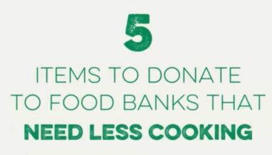Five items you can donate that need less cooking and help save on energy costs